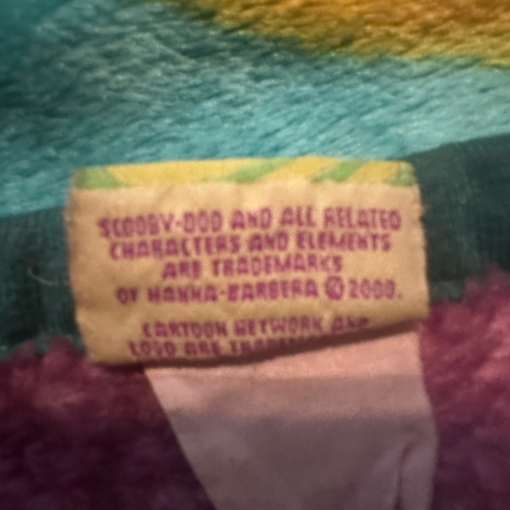 Vintage 2000 Scooby Doo - 50X60 Fleece Plush Throw Blanket - Cartoon Network - Picture 2 of 2